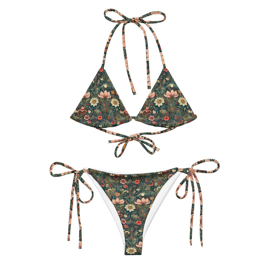 003 Floral Print String Bikini