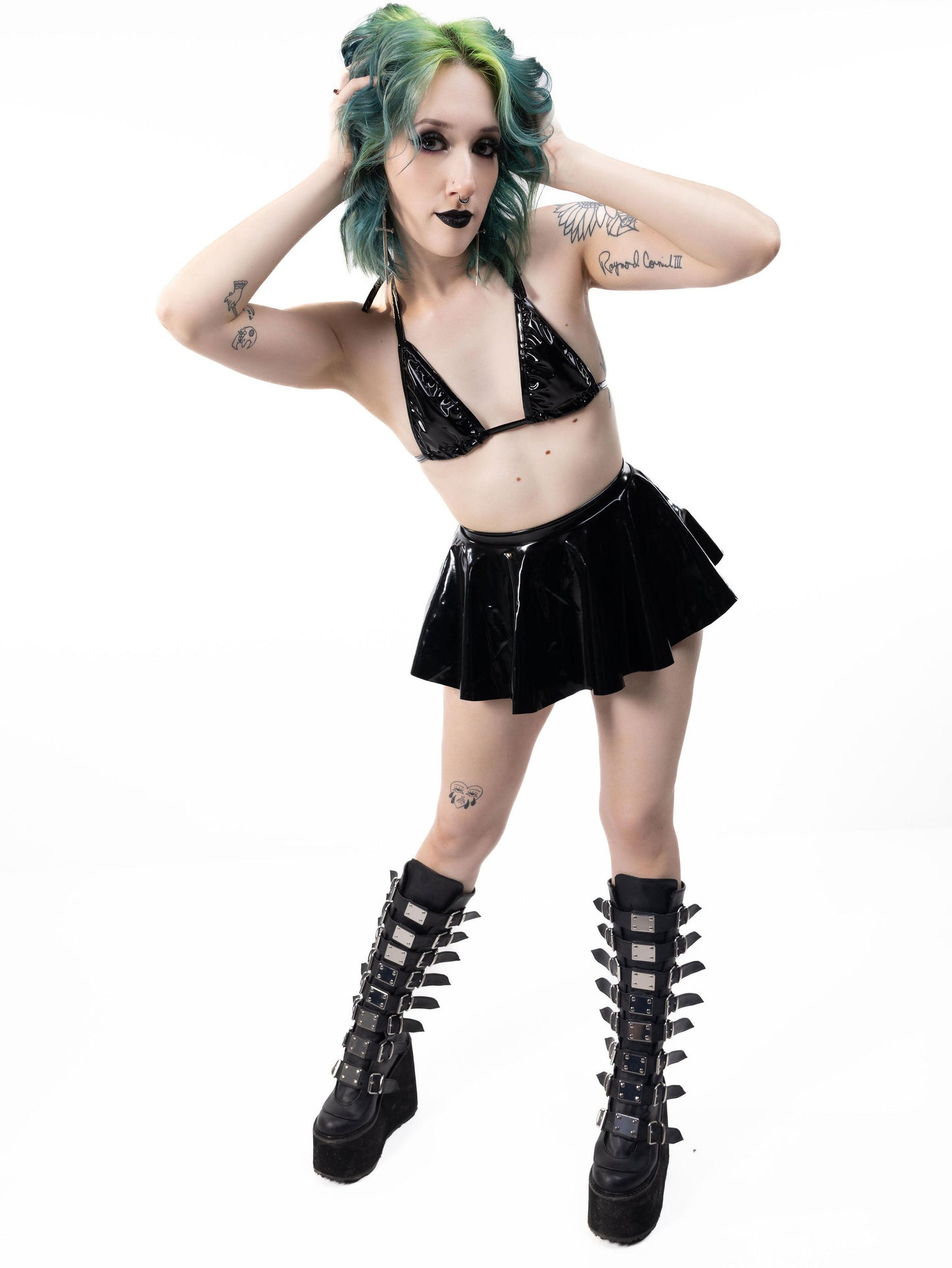Vinyl Mini Skirt