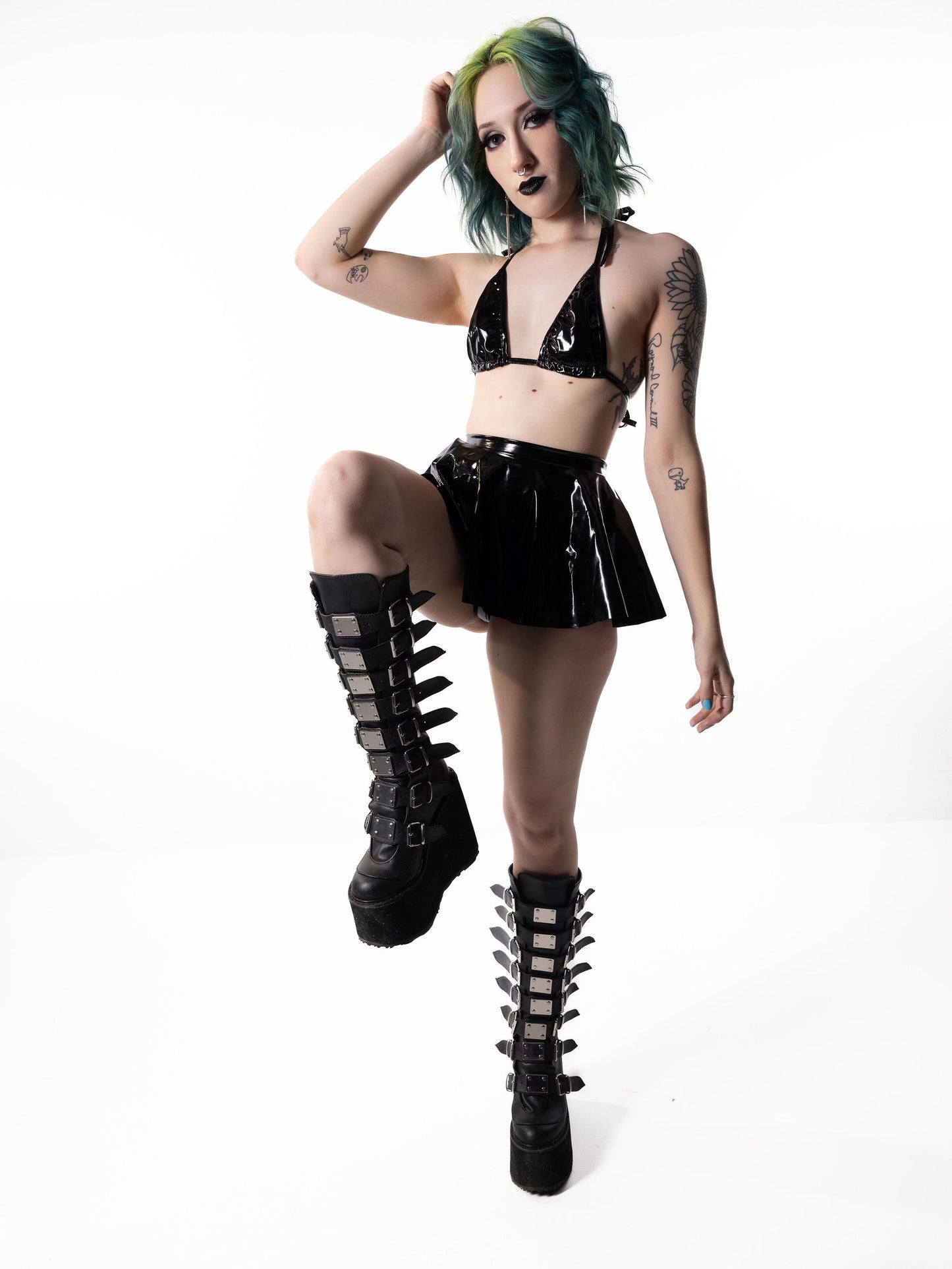 Vinyl Mini Skirt